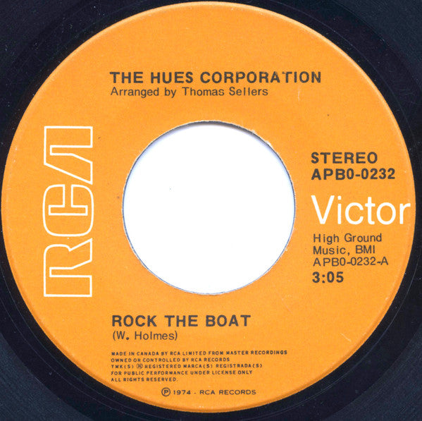 Hues Corporation, The - Rock The Boat - 1974