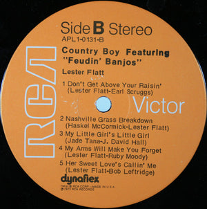 Lester Flatt - Country Boy (Featuring Feudin' Banjos) Vinyl Record