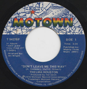 Thelma Houston - Don't Leave Me This Way - 1976