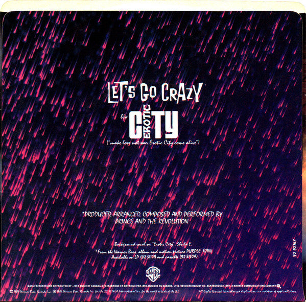 Prince And The Revolution - Let's Go Crazy