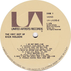 Ricky Nelson (2) - The Very Best Of Rick Nelson