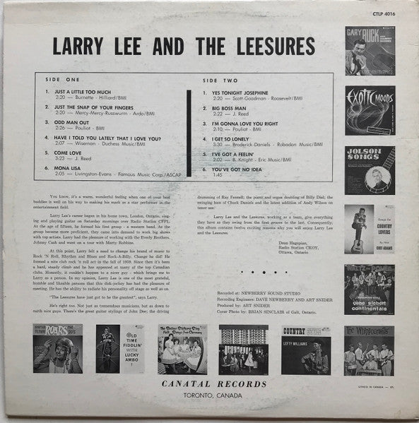 Larry Lee And The Leesures - Number 1 - 1963