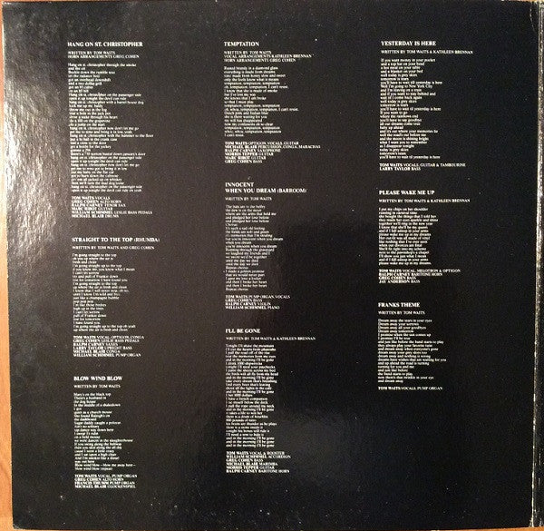 Tom Waits - Franks Wild Years - 1987