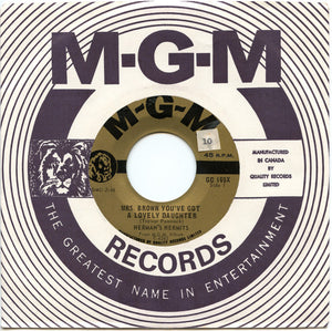 Herman's Hermits - Mrs. Brown You've Got A Lovely Daughter / Sea Cruise