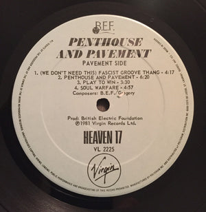 Heaven 17 - Penthouse And Pavement - 1981