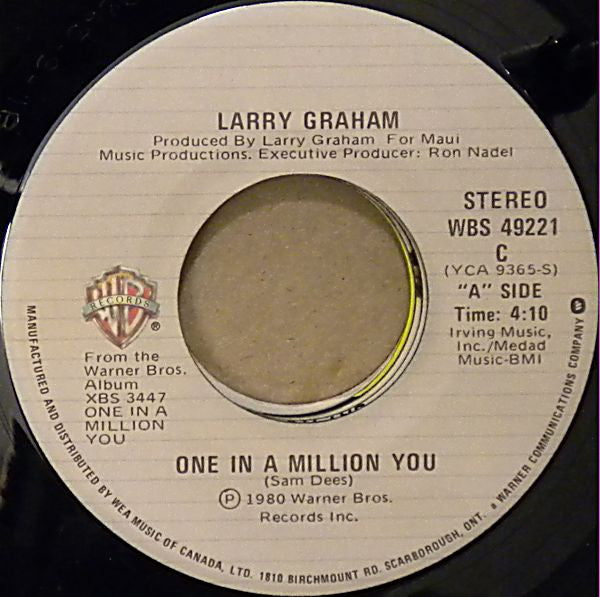 Larry Graham - One In A Million You - 1980