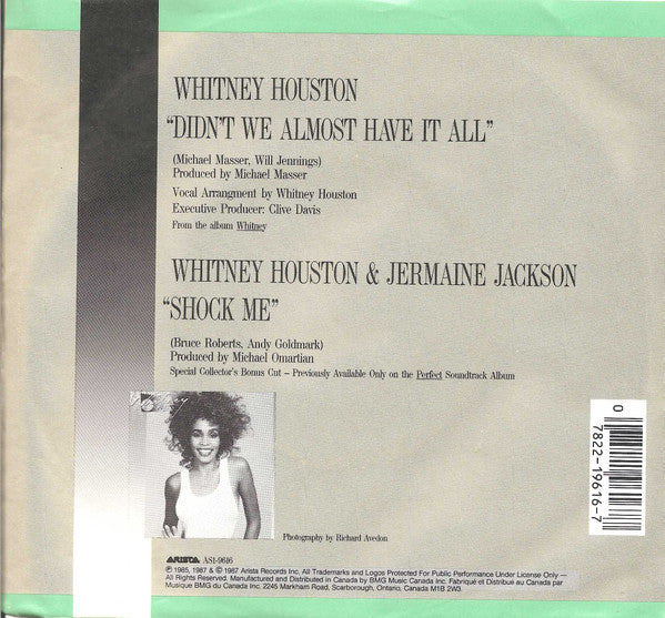 Whitney Houston - Didn't We Almost Have It All - 1987