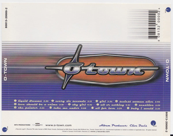 O-Town - O-Town (CD) - 2000