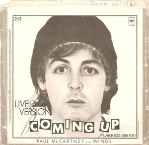 Paul McCartney - Coming Up - 1980