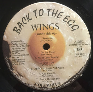 Wings - Back To The Egg - 1979