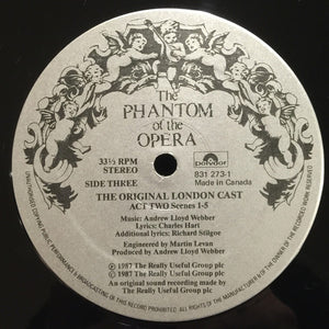 Andrew Lloyd Webber - The Phantom Of The Opera - 1987
