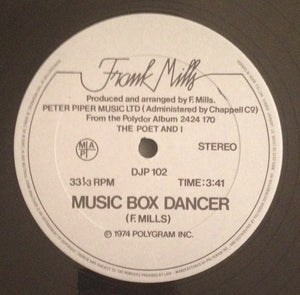 Frank Mills - Peter Piper / Music Box Dancer