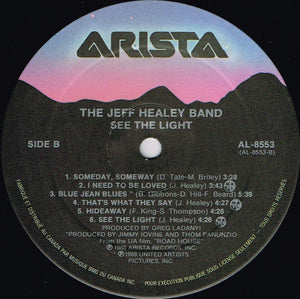 Jeff Healey Band, The - See The Light - 1988