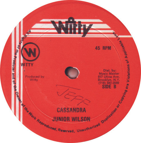 Tonto Irie - Car Man Style / Cassandra