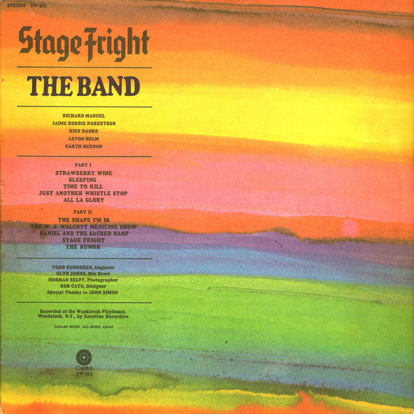 Band, The - Stage Fright - 1970