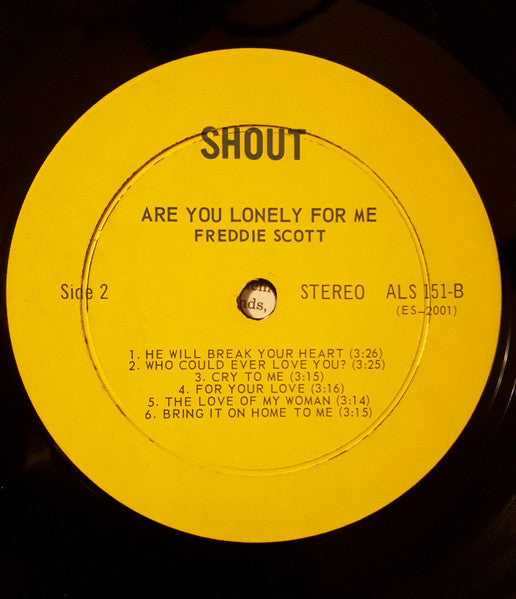 Freddie Scott (2) - Are You Lonely For Me?