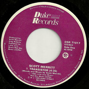 Scott Merritt - Transistor / Face To Fire - 1985