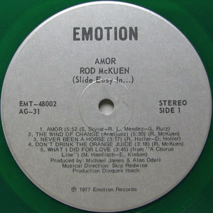 Rod McKuen - Amor, Amor / Slide... Easy In - 1977