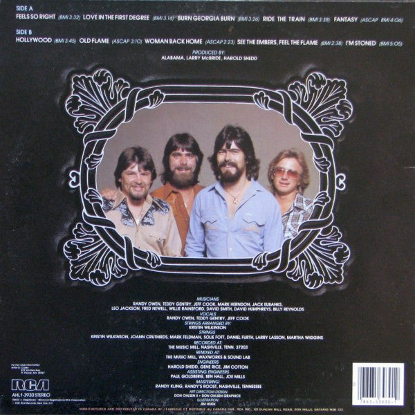 Alabama - Feels So Right Vinyl Record