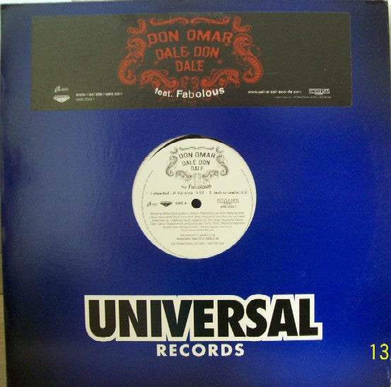 Don Omar,Fabolous - Feat.  Dale Don Dale Vinyl Record