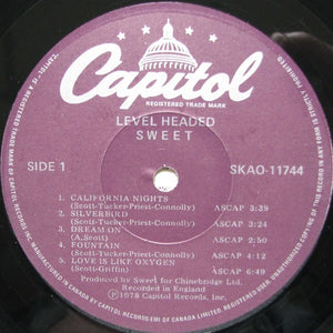 Sweet, The - Level Headed - 1978