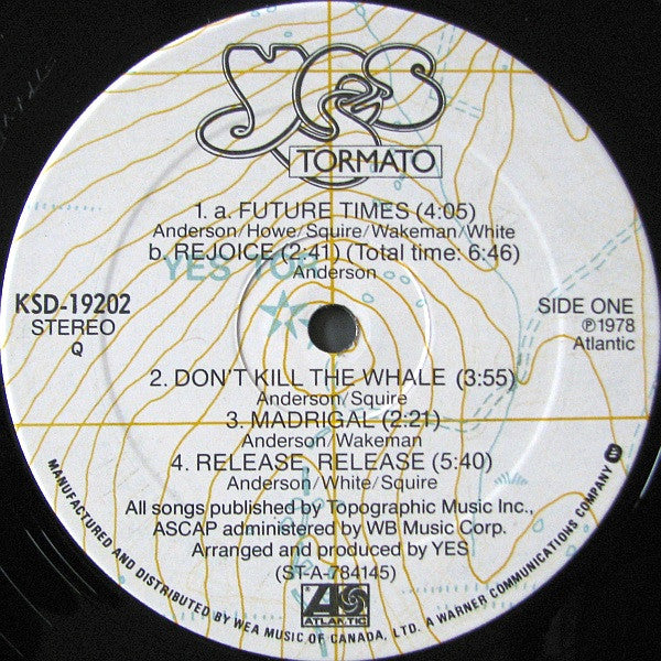 Yes - Tormato - 1978