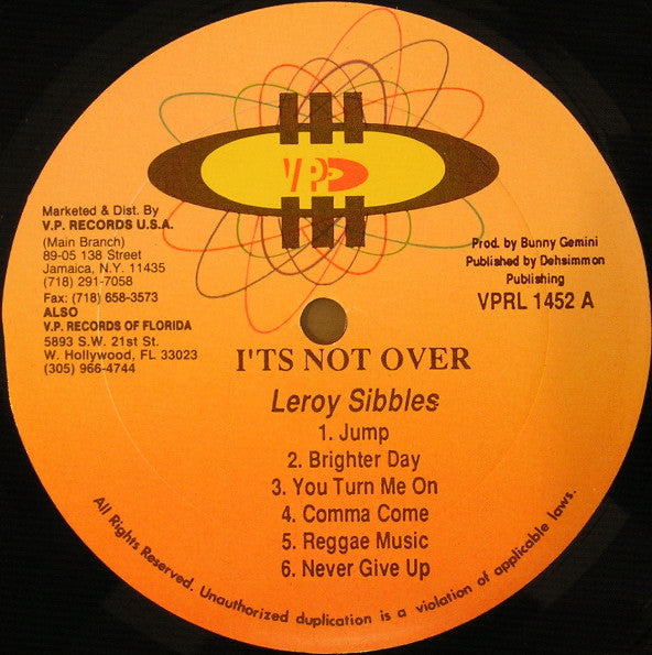 Leroy Sibbles - It's Not Over
