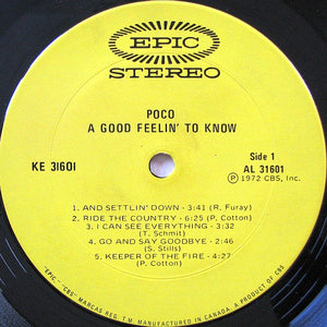 Poco (3) - A Good Feelin' To Know