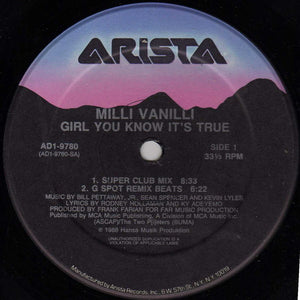 Milli Vanilli - Girl You Know It's True - 1988