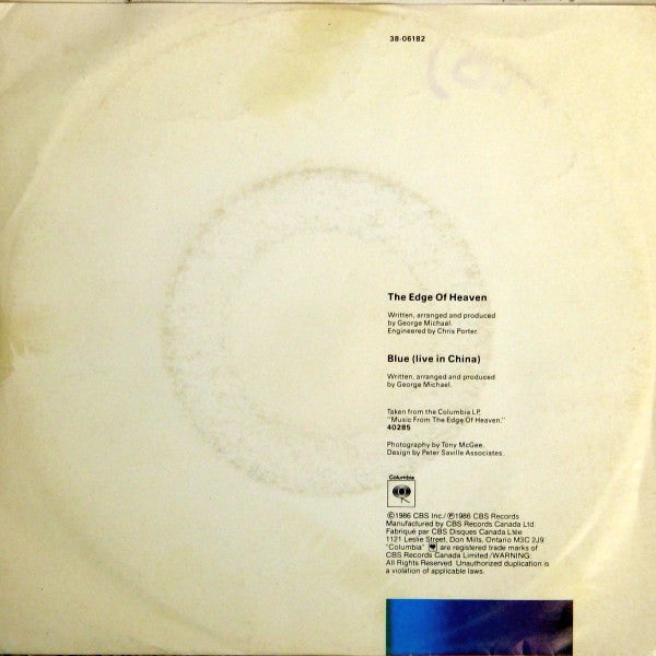 Wham! - The Edge Of Heaven - 1986