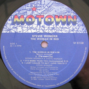 Stevie Wonder - The Woman In Red (Selections From The Original Motion Picture Soundtrack) - 1984