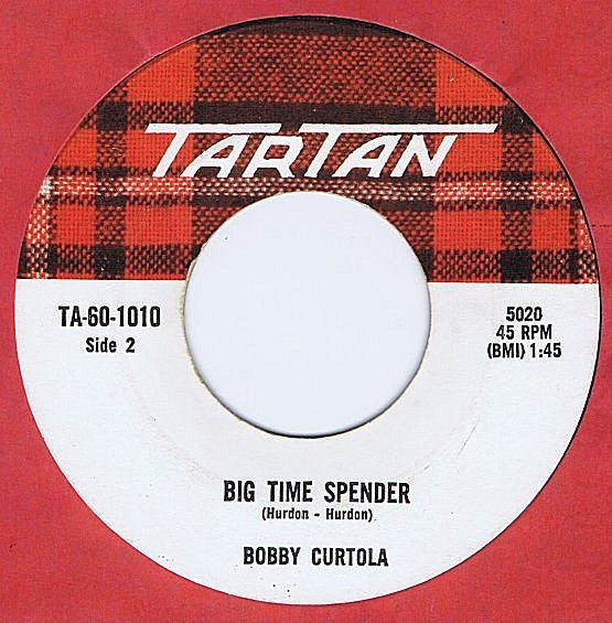 Bobby Curtola - I Cry And Cry / Big Time Spender