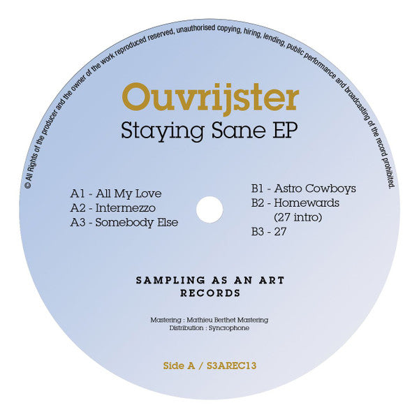 Ouvrijster - Staying Sane EP - 2021
