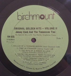 Johnny Cash - Original Golden Hits Volume II