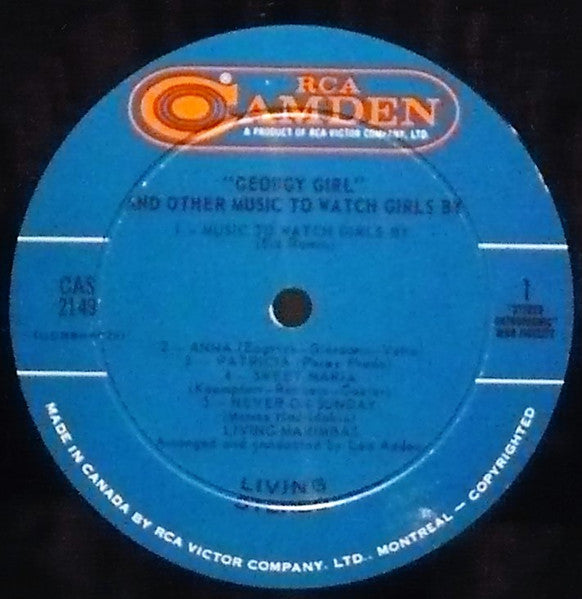 Living Marimbas - Georgy Girl And Other Music To Watch Girls By - 1967