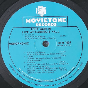 Tony Martin - Live At Carnegie Hall - 1965