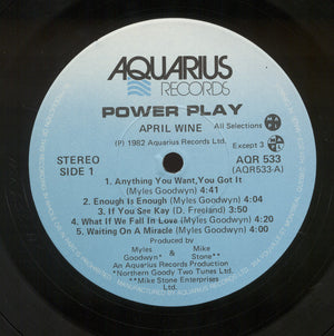 April Wine - Power Play Vinyl Record