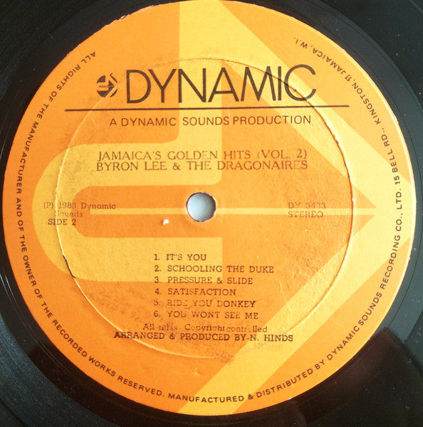 Byron Lee And The Dragonaires - Jamaica's Golden Hits Vol. 2