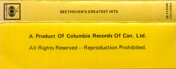 Ludwig Van Beethoven - Beethoven's Greatest Hits -