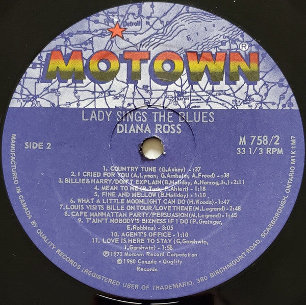 Diana Ross - Lady Sings The Blues (Original Motion Picture Soundtrack)