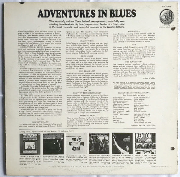 Stan Kenton - Adventures In Blues - 1963