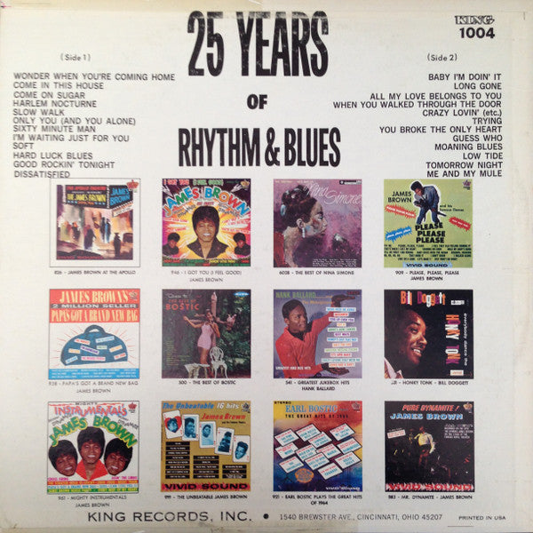 Various - 25 Years Of Rhythm & Blues Hits Vinyl Record