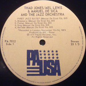 Thad Jones & Mel Lewis - Thad Jones / Mel Lewis & Manuel De Sica And The Jazz Orchestra
