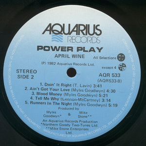 April Wine - Power Play Vinyl Record
