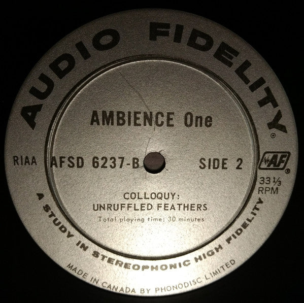 No Artist - Ambience One (An Adventure In Enviromental Sound) - 1970