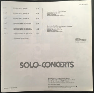 Keith Jarrett - Solo Concerts: Bremen / Lausanne - 1979
