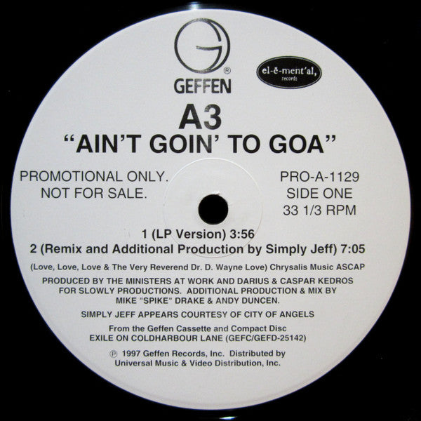 Alabama 3 - Ain't Goin' To Goa - 1997