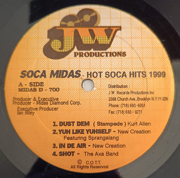 Various - Soca Midas - Hot Soca Hits 1999 - 1999