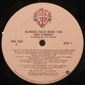 Rod Stewart - Blondes Have More Fun - 1978