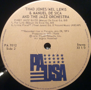 Thad Jones & Mel Lewis - Thad Jones / Mel Lewis & Manuel De Sica And The Jazz Orchestra
